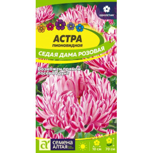 Астра Седая Дама Розовая/Сем Алт/цп 0,2 гр.