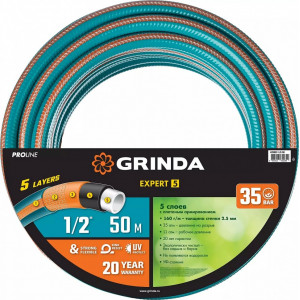 Шланг GRINDA PROLine EXPERT 5 1/2, 50м 5-ти слойный, 429007-1/2-50