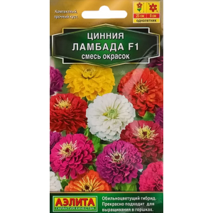 Цинния Ламбада F1, смесь  (12шт)