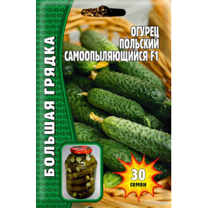 Огурец Польский Самоопыляемый F1  30 шт.(Григорьев)
