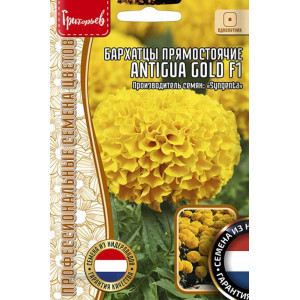 Бархатцы Antigua Gold F1 прямостоячие 5 шт. (Григорьев)