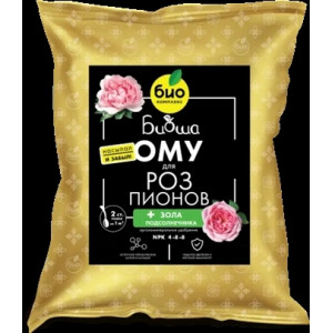 Удобр Розы, Пионы 1кг "БИОША" (Био-комплекс)