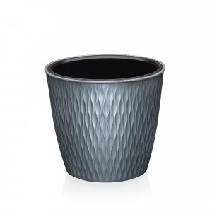 Кашпо Kerama Ø 16,5см / 2,3л графитовый Elfplast