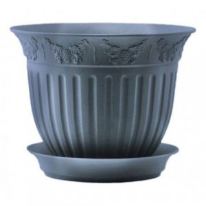 Кашпо Виноград Ø 19см / 1,6л, антрацит 5PLAST
