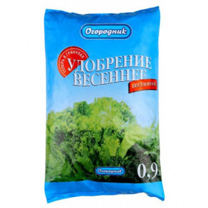 Удобр Весеннее "Огородник" NPK (9-5,5-5,5) + микроэлементы, гуматы 0,9 кг (20)(Фаско)